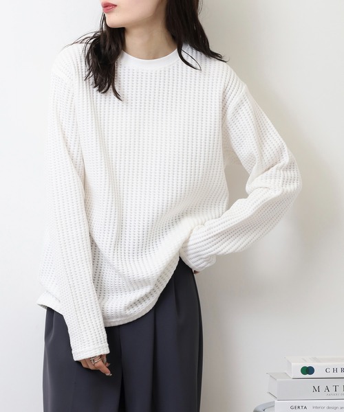 mmm.様 セール】MMMM ワッフルロングスリーブ（Tシャツ/カットソー