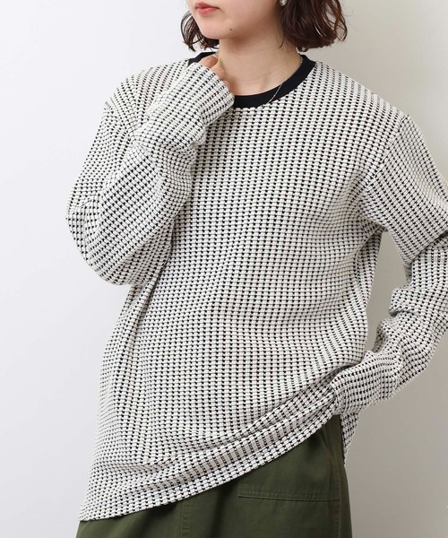 tシャツ ワッフルロングスリーブトップス レディース セール】MMMM ワッフルロングスリーブ（Tシャツ/カットソー