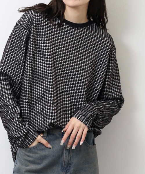 MMMM(エムエムエムエム)の「MMMM ワッフルロングスリーブ(Tシャツ/カットソー・メンズ・ホワイト系その他/ブラック系その他/ホワイト/ブラック・XL/L/M)」の5枚目の写真