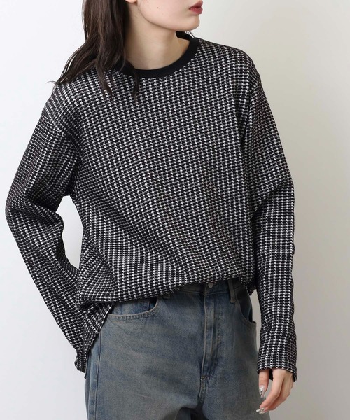 MMMM(エムエムエムエム)の「MMMM ワッフルロングスリーブ(Tシャツ/カットソー・メンズ・ホワイト系その他/ブラック系その他/ホワイト/ブラック・XL/L/M)」の6枚目の写真