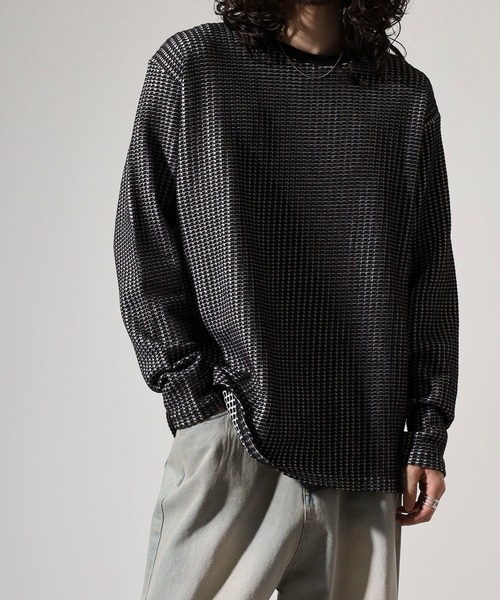 MMMM(エムエムエムエム)の「MMMM ワッフルロングスリーブ(Tシャツ/カットソー・メンズ・ホワイト系その他/ブラック系その他/ホワイト/ブラック・XL/L/M)」の22枚目の写真
