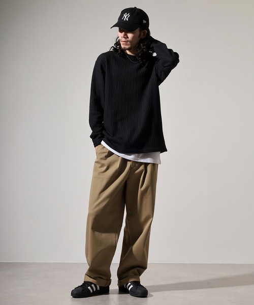 MMMM(エムエムエムエム)の「MMMM ワッフルロングスリーブ(Tシャツ/カットソー・メンズ・ホワイト系その他/ブラック系その他/ホワイト/ブラック・XL/L/M)」の19枚目の写真