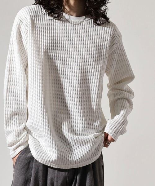 tシャツ ワッフルロングスリーブトップス レディース セール】MMMM ワッフルロングスリーブ（Tシャツ/カットソー