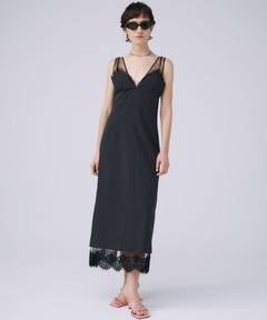 JOSEMOON/ジョゼムーン】SHEER LAYERED CAMIDRESS/シアー