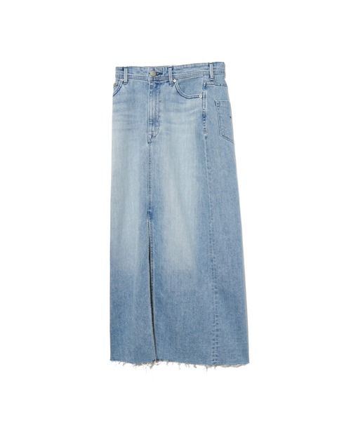 AMERICAN RAG CIE（アメリカンラグシー）の「YANUK スリットロングスカート（デニムスカート・レディース・サックスブルー・S/XS）」の5枚目の写真
