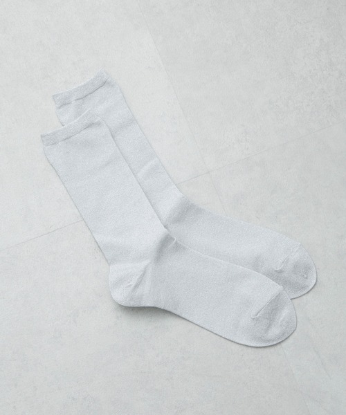 NANO universe(ナノユニバース)の「ラメソックス(ソックス/靴下・レディース・シルバー/ゴールド・FREE)」の3枚目の写真