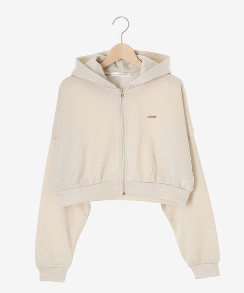 MAJESTIC LEGON（マジェスティックレゴン）の「ショート丈裏毛ジップパーカー（パーカー・レディース・アイボリー/グレー/チャコールグレー・MEDIUM）」の20枚目の写真