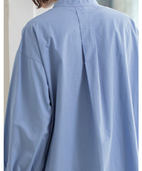 POU DOU DOU（プードゥドゥ）の「バンドカラープルオーバーワンピース（ワンピース・レディース・イエロー/ブルー/オフホワイト・M）」の12枚目の写真