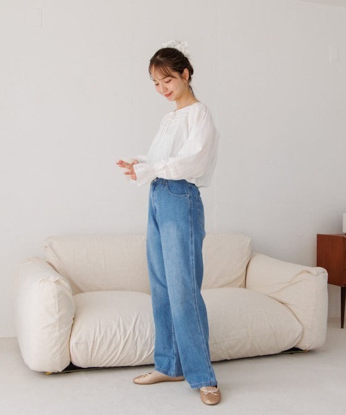 flower（フラワー）の「レースバルーントップ（シャツ/ブラウス・レディース・ホワイト/ブルー・FREE）」の22枚目の写真