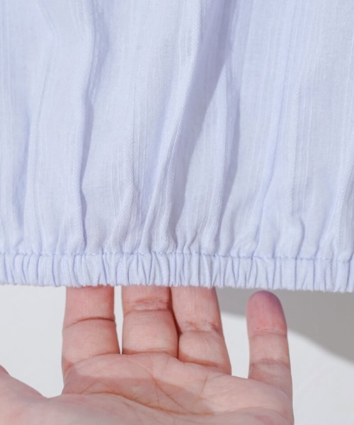 flower（フラワー）の「レースバルーントップ（シャツ/ブラウス・レディース・ホワイト/ブルー・FREE）」の8枚目の写真