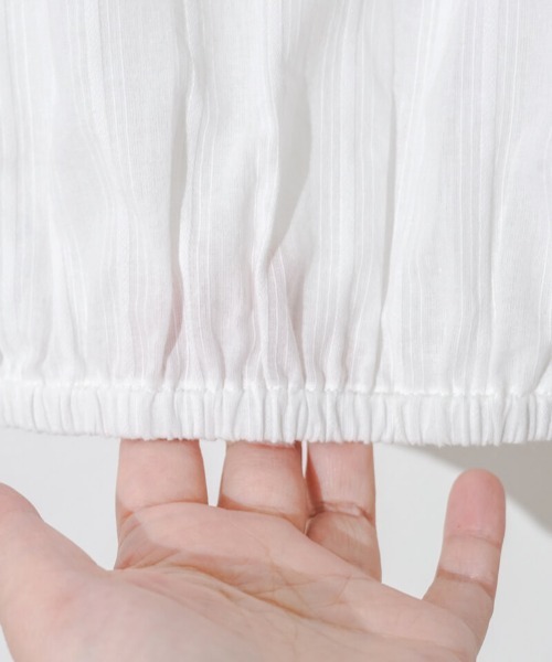 flower（フラワー）の「レースバルーントップ（シャツ/ブラウス・レディース・ホワイト/ブルー・FREE）」の14枚目の写真