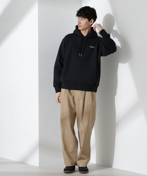 NANO universe（ナノユニバース）の「「KELTY×NANO universe」ミニロゴスウェットパーカー（パーカー・メンズ・ブラック/グレー・S/M/L）」の10枚目の写真