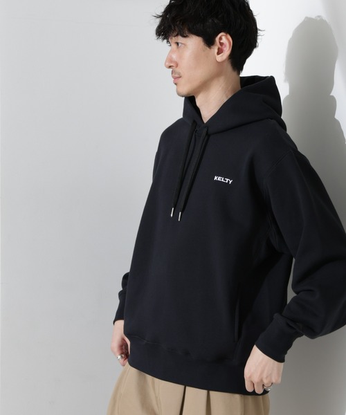 NANO universe（ナノユニバース）の「「KELTY×NANO universe」ミニロゴスウェットパーカー（パーカー・メンズ・ブラック/グレー・S/M/L）」の5枚目の写真