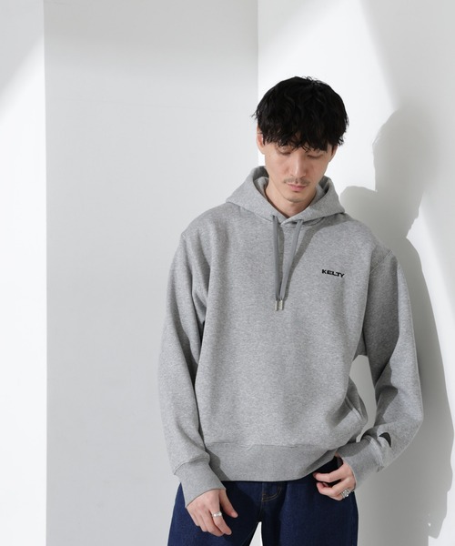 NANO universe（ナノユニバース）の「「KELTY×NANO universe」ミニロゴスウェットパーカー（パーカー・メンズ・ブラック/グレー・S/M/L）」の14枚目の写真