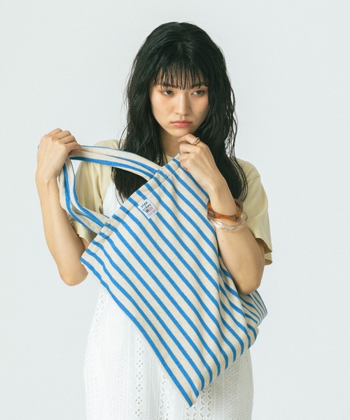 ROSE BUD(ローズバッド)の「(STARSTRIPE)TOTE BAG(トートバッグ・レディース・イエロー/ピンク/ブルー・ONE SIZE)」の5枚目の写真
