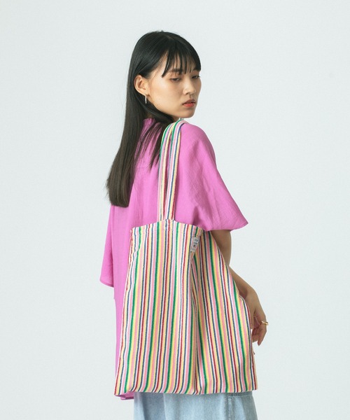 ROSE BUD(ローズバッド)の「(STARSTRIPE)TOTE BAG(トートバッグ・レディース・イエロー/ピンク/ブルー・ONE SIZE)」の10枚目の写真