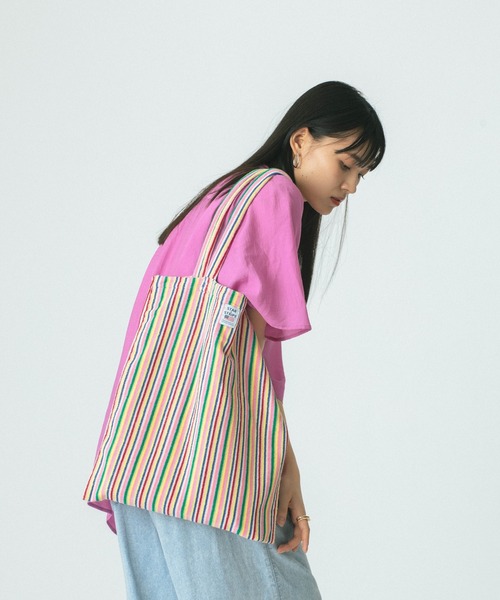 ROSE BUD(ローズバッド)の「(STARSTRIPE)TOTE BAG(トートバッグ・レディース・イエロー/ピンク/ブルー・ONE SIZE)」の11枚目の写真