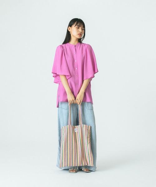 ROSE BUD(ローズバッド)の「(STARSTRIPE)TOTE BAG(トートバッグ・レディース・イエロー/ピンク/ブルー・ONE SIZE)」の12枚目の写真