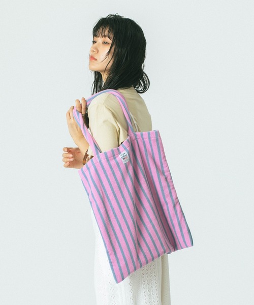 ROSE BUD(ローズバッド)の「(STARSTRIPE)TOTE BAG(トートバッグ・レディース・イエロー/ピンク/ブルー・ONE SIZE)」の13枚目の写真