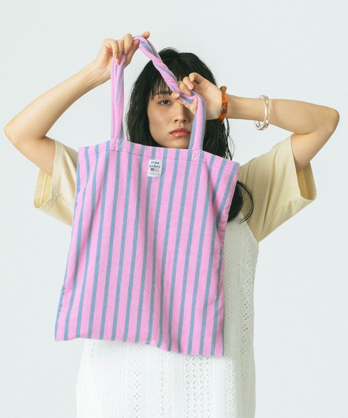 ROSE BUD(ローズバッド)の「(STARSTRIPE)TOTE BAG(トートバッグ・レディース・イエロー/ピンク/ブルー・ONE SIZE)」の15枚目の写真
