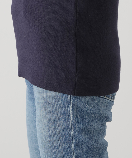 Spick & Span（スピックアンドスパン）の「《追加》手洗い可 / コットンスムースコンパクトTシャツ（ニット/セーター・レディース・ベージュ/ネイビー/ホワイト・FREE）」の20枚目の写真