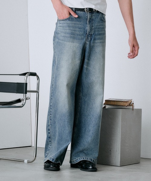 wide baggy denim pants/ワイドバギーデニムパンツ（デニムパンツ