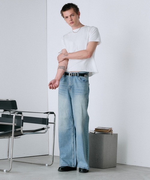 wide baggy denim pants/ワイドバギーデニムパンツ（デニムパンツ