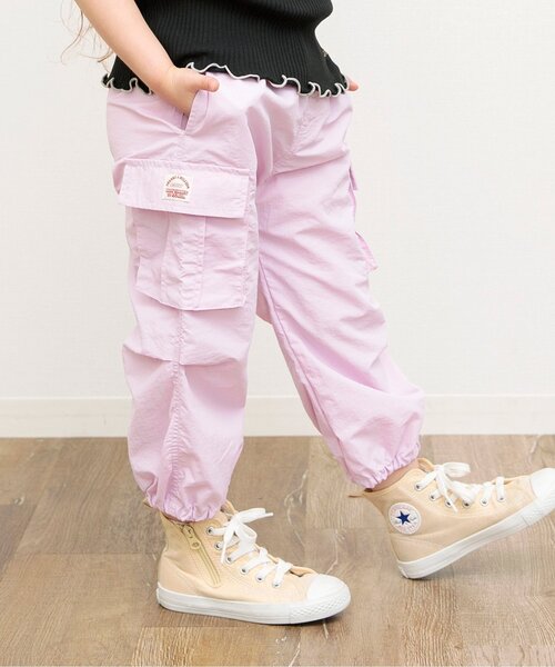 【日本未入荷】VS＊PINK ブラッシュ ウーブン カーゴパンツ パラシュートユニセックスパンツ（カーゴパンツ）｜LIAN（リアン