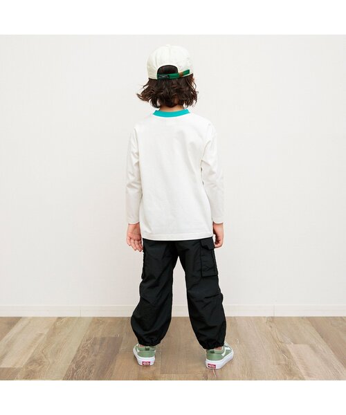 BREEZE（ブリーズ）の「【ジュニア対応】シャカカーゴパンツ（カーゴパンツ・キッズ・ブラック/ブルー/キナリ/ピンク/ライム・80/90/100/110/120/130/140/150）」の7枚目の写真