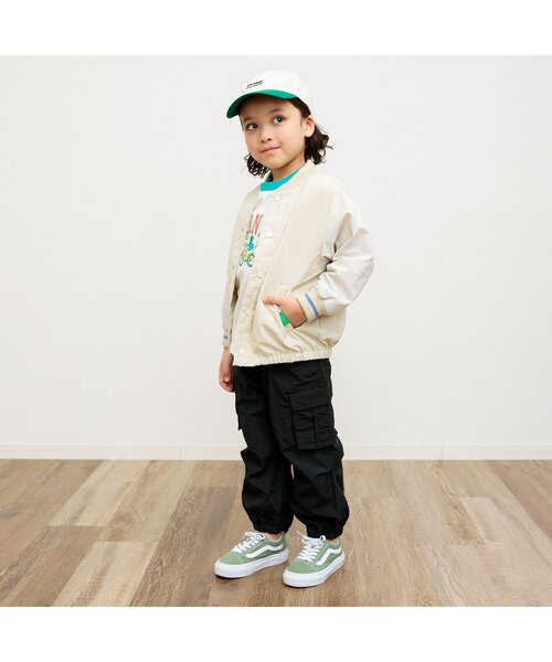 BREEZE（ブリーズ）の「【ジュニア対応】シャカカーゴパンツ（カーゴパンツ・キッズ・ブラック/ブルー/キナリ/ピンク/ライム・80/90/100/110/120/130/140/150）」の8枚目の写真