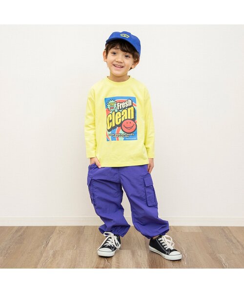 BREEZE（ブリーズ）の「【ジュニア対応】シャカカーゴパンツ（カーゴパンツ・キッズ・ブラック/ブルー/キナリ/ピンク/ライム・80/90/100/110/120/130/140/150）」の9枚目の写真