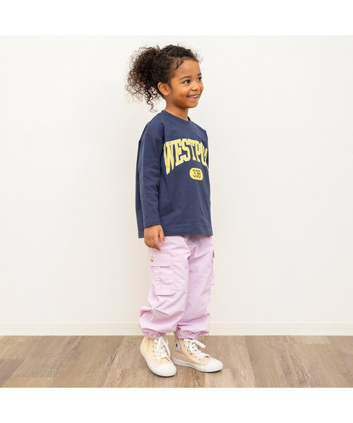 BREEZE（ブリーズ）の「【ジュニア対応】シャカカーゴパンツ（カーゴパンツ・キッズ・ブラック/ブルー/キナリ/ピンク/ライム・80/90/100/110/120/130/140/150）」の17枚目の写真