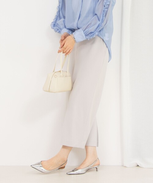 NOLLEY’S（ノーリーズ）の「《セットアップ対応》ウォッシャブルニットジョーゼットタイトミディスカート（スカート・レディース・ブラック/オフホワイト/グレイッシュベージュ・34/36/38/40）」の19枚目の写真