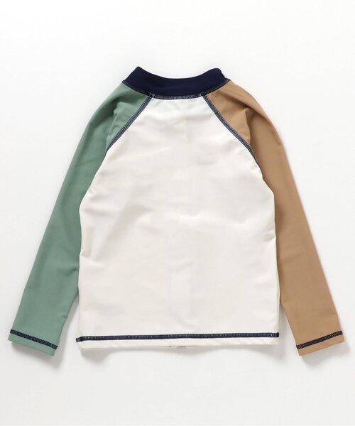 apres les cours（アプレレクール）の「バイカラーラッシュガード（ラッシュガード・キッズ・アイボリー/ライトグレー・80/90/100/110/120/130）」の19枚目の写真