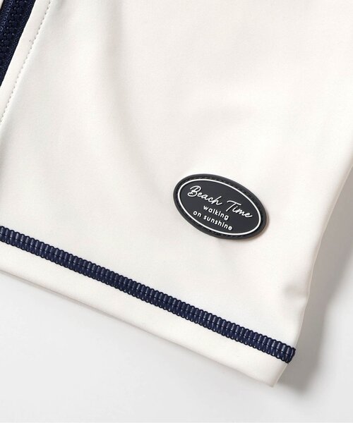 apres les cours（アプレレクール）の「バイカラーラッシュガード（ラッシュガード・キッズ・アイボリー/ライトグレー・80/90/100/110/120/130）」の22枚目の写真