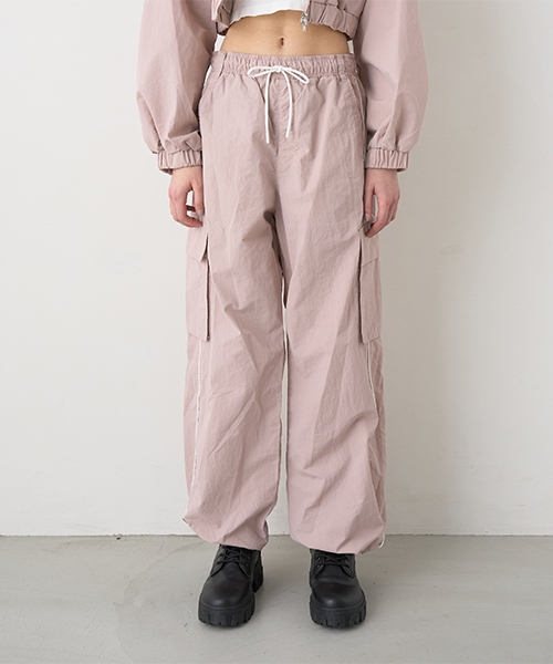 セール】サイドラインカーゴパンツ【韓国ファッション】（その他パンツ