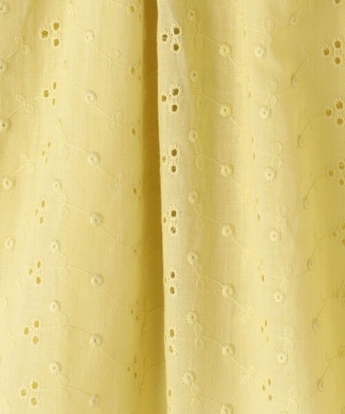 green label relaxing（グリーンレーベルリラクシング）の「バルーンスリーブ ブラウス  / キッズ  100cm-130cm（シャツ/ブラウス・キッズ・ライム/オフホワイト・120cm/110cm/130cm/100cm）」の9枚目の写真