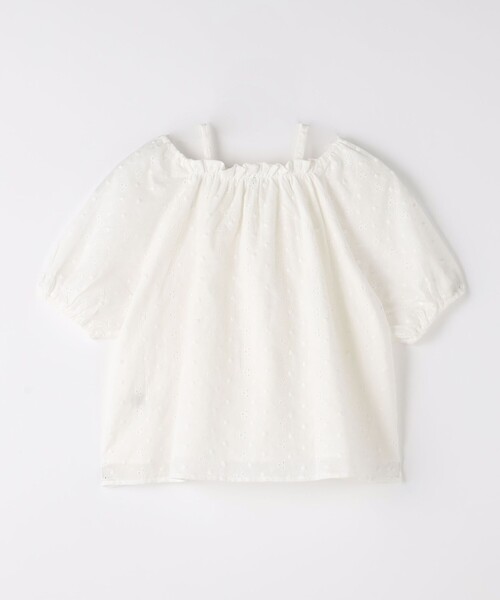 green label relaxing（グリーンレーベルリラクシング）の「バルーンスリーブ ブラウス  / キッズ  100cm-130cm（シャツ/ブラウス・キッズ・ライム/オフホワイト・120cm/110cm/130cm/100cm）」の10枚目の写真