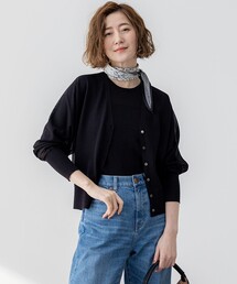 gigi◆リナシメント◆可愛いスカラップデザインの活躍！黒ボレロカーディ マイメロディ」と「クロミ」をモチーフにした、甘辛スタイルのリカ