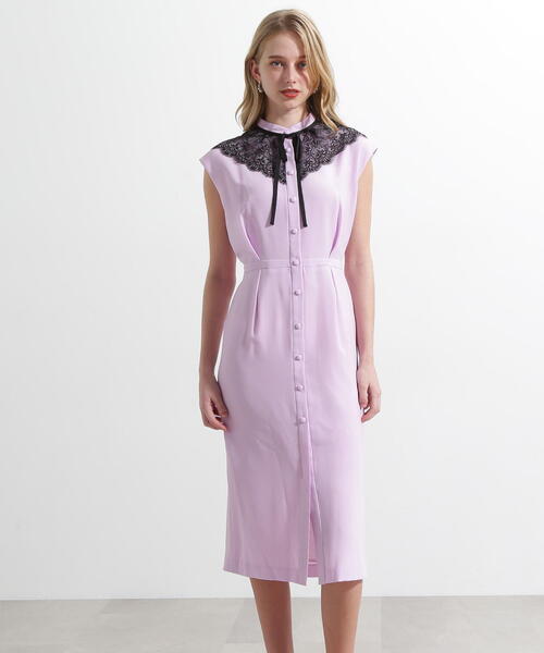 PINKY&DIANNE（ピンキーアンドダイアン）の「◆[URBAN PRECIOUS] レースアクセントワンピース（ワンピース・レディース・ホワイト系その他2/パープル系その他・36/38）」の17枚目の写真