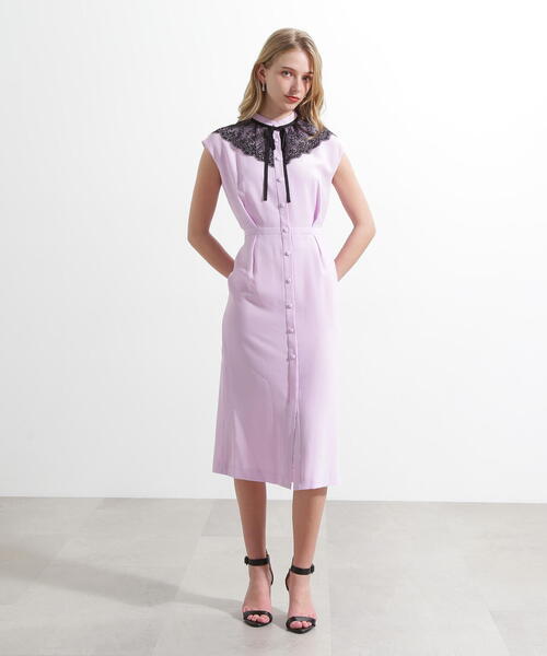 PINKY&DIANNE（ピンキーアンドダイアン）の「◆[URBAN PRECIOUS] レースアクセントワンピース（ワンピース・レディース・ホワイト系その他2/パープル系その他・36/38）」の19枚目の写真
