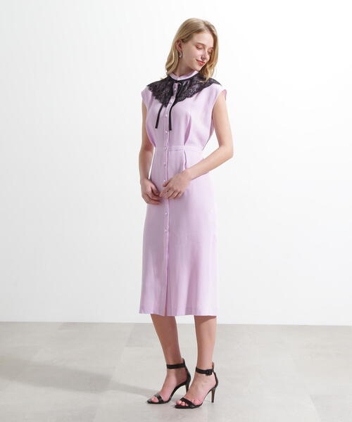 PINKY&DIANNE（ピンキーアンドダイアン）の「◆[URBAN PRECIOUS] レースアクセントワンピース（ワンピース・レディース・ホワイト系その他2/パープル系その他・36/38）」の20枚目の写真