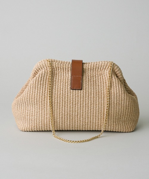 CATERINA BERTINI（カテリーナベルティーニ）の「2WAYクラッチバッグ《CATERINA BERTINI》（ショルダーバッグ・レディース・ベージュ・フリー）」の4枚目の写真