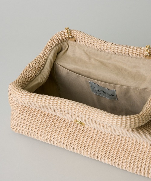 CATERINA BERTINI（カテリーナベルティーニ）の「2WAYクラッチバッグ《CATERINA BERTINI》（ショルダーバッグ・レディース・ベージュ・フリー）」の7枚目の写真