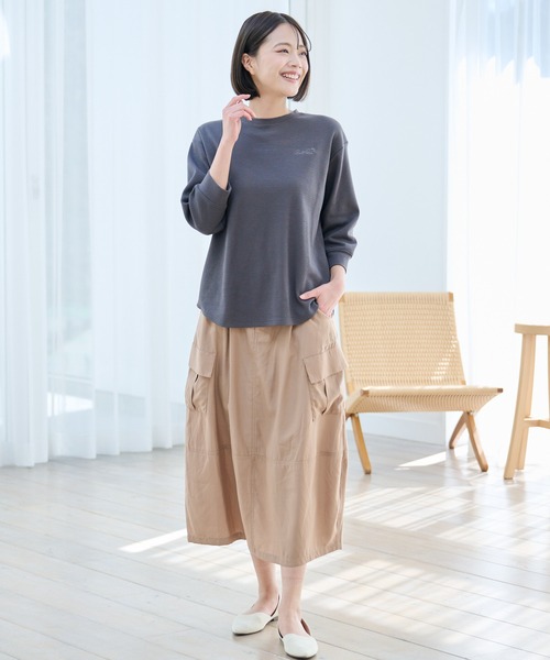 Arnold Palmer（アーノルドパーマー）の「カーゴポケット コクーンスカート（スカート・レディース・チャコールグレー/ベージュ・S/L/M）」の15枚目の写真