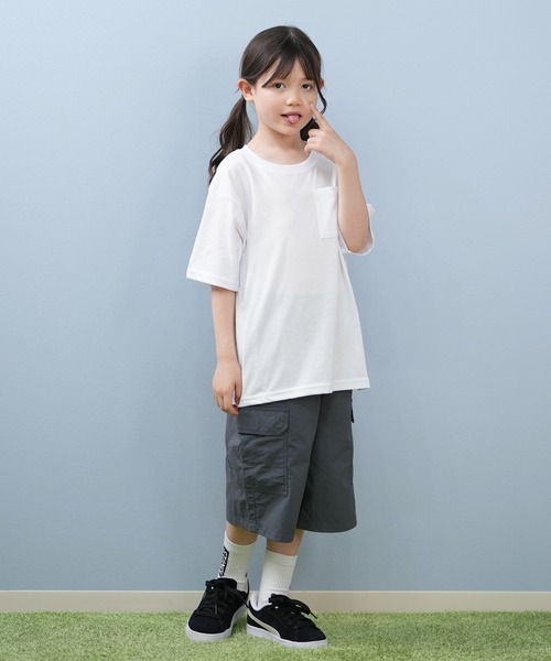 Hurley (ハーレー)の「Hurley/ハーレー SQUARE LOGO OVRSZD SS TEE キッズ Tシャツ BCSS251087(Tシャツ/カットソー・キッズ・グレイッシュベージュ/ブラック/ホワイト・130cm/140cm/150cm/160cm)」の21枚目の写真