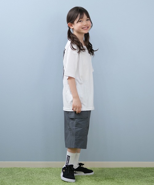 Hurley (ハーレー)の「Hurley/ハーレー SQUARE LOGO OVRSZD SS TEE キッズ Tシャツ BCSS251087(Tシャツ/カットソー・キッズ・グレイッシュベージュ/ブラック/ホワイト・130cm/140cm/150cm/160cm)」の22枚目の写真