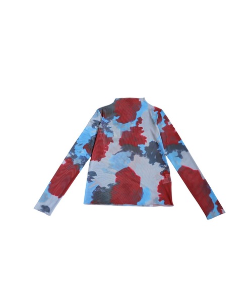 セール】水彩柄シアートップス（Tシャツ/カットソー）｜antiqua