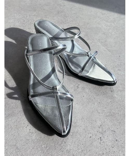 Re:EDIT（リエディ）の「[大きいサイズ有]Tストラップウェッジソールローヒールサンダル（サンダル・レディース・ホワイト/キャメル/シルバー/ブラック・SMALL/MEDIUM/LARGE/X-LARGE/XX-LARGE）」の11枚目の写真