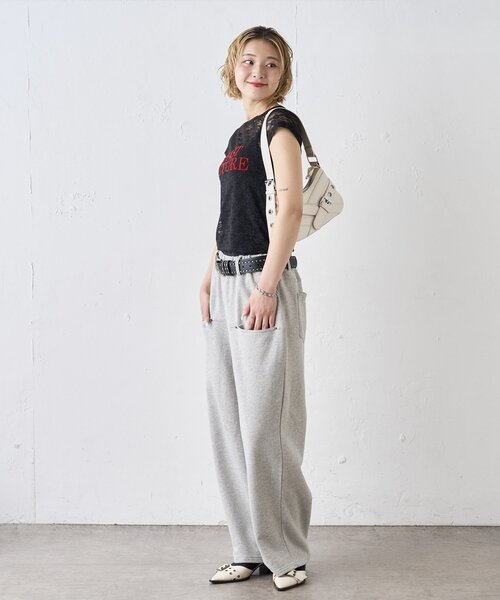 WHO'S WHO gallery(フーズフーギャラリー)の「PAST FUTURE レースTEE(Tシャツ/カットソー・レディース・ブラック/ホワイト/レッド・FREE)」の22枚目の写真